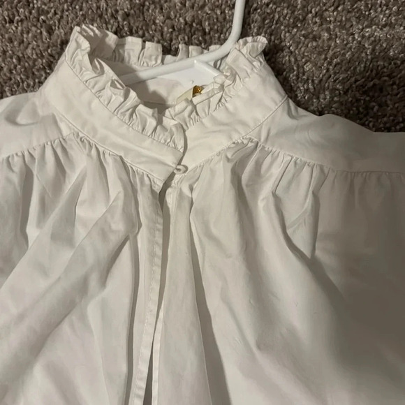 Maje lamier poplin cotton blouse - Picture 4 of 4